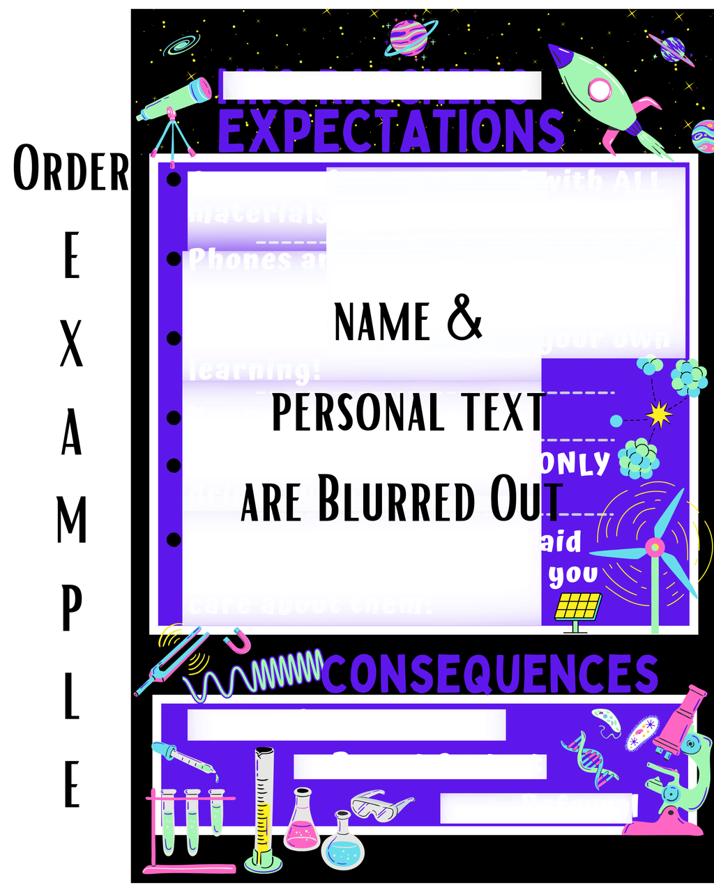 Personalized Classroom Expectations Poster | Custom Classroom Rules Sign | Teacher Classroom Decor | Printable Digital Download