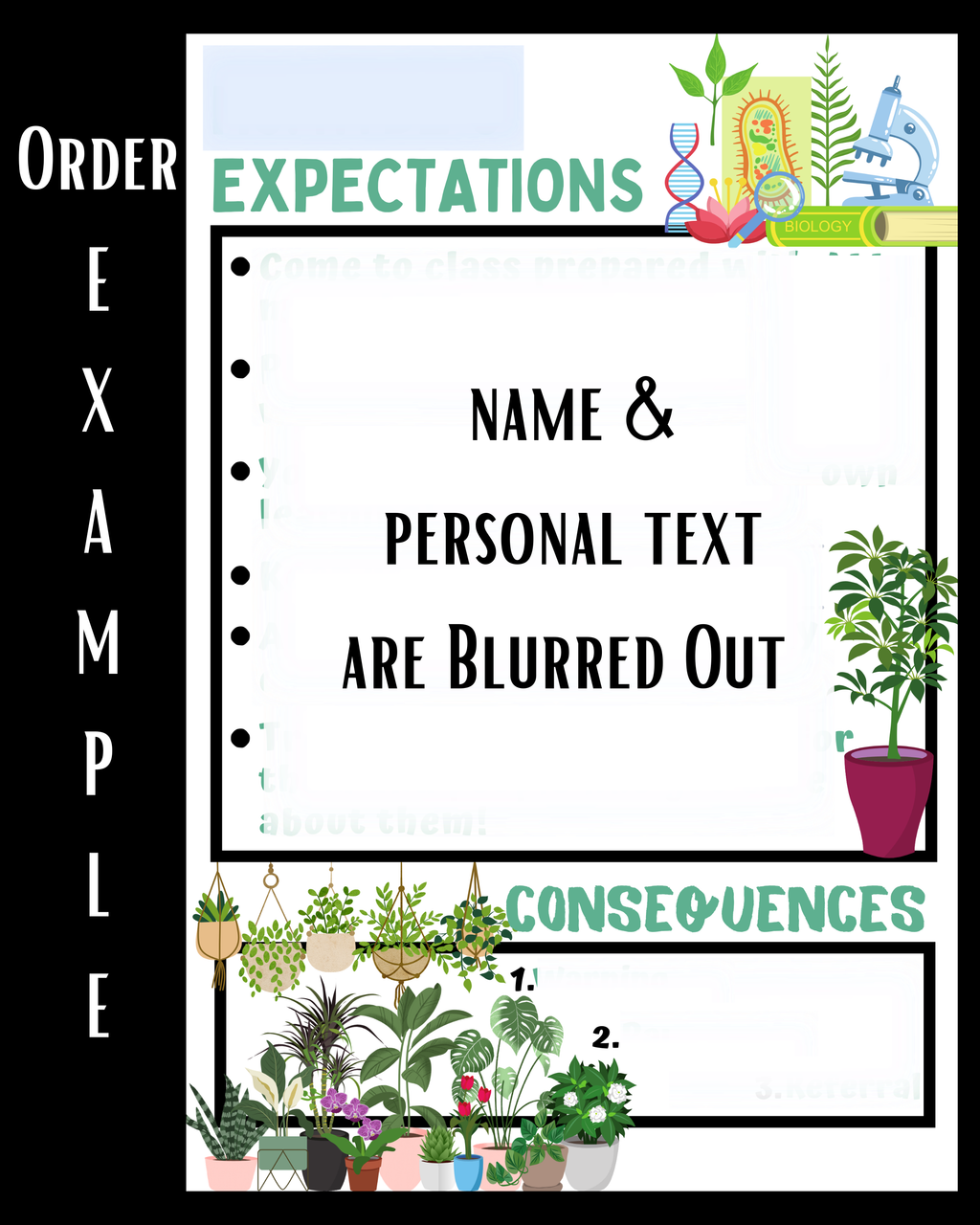 Personalized Classroom Expectations Poster | Custom Classroom Rules Sign | Teacher Classroom Decor | Printable Digital Download