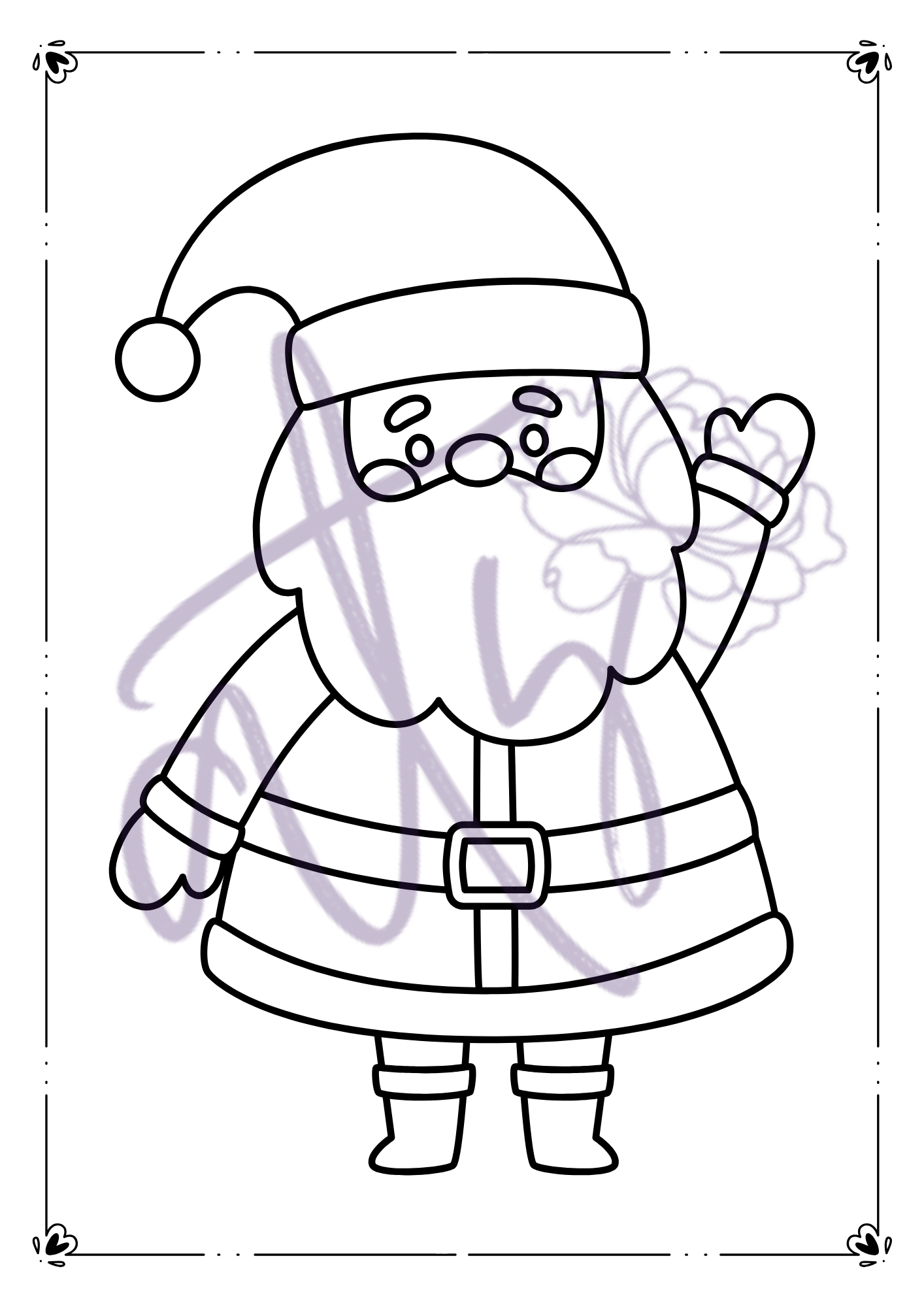 Christmas Coloring Book | 30 Printable Holiday Coloring Pages for Kids | Santa, Trees, Snowflakes & More | Instant Digital Download