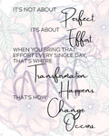 It's Not About Perfect Printable Wall Art | 10 Motivational 8x10 Posters | Growth Mindset Quote | Inspirational Digital Download