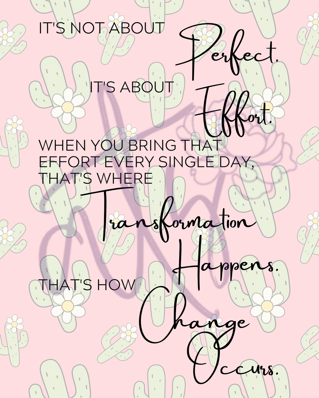It's Not About Perfect Printable Wall Art | 10 Motivational 8x10 Posters | Growth Mindset Quote | Inspirational Digital Download