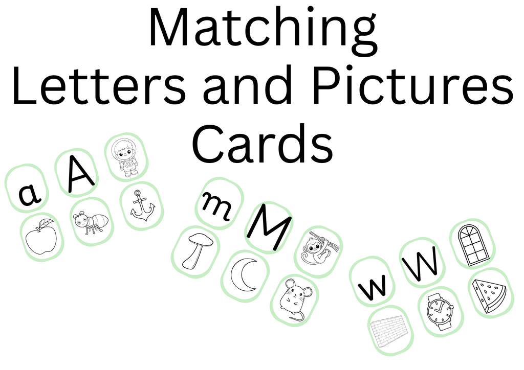 Letter & Picture Matching Cards | Printable Alphabet Beginning Sounds Activity | Preschool, Pre-K & Kindergarten Literacy Centers | Instant Digital Download