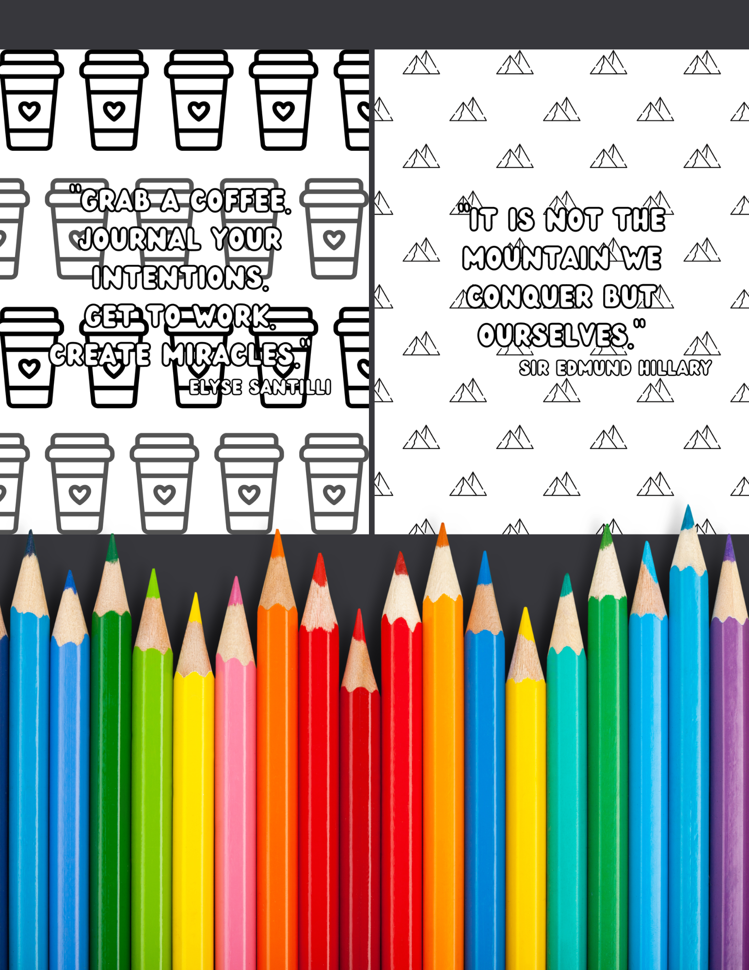 Self-Care & Positive Affirmations Coloring Book Bundle | 100 Printable Coloring Pages | Mindfulness, Self-Love & Stress Relief | Instant Digital Download