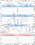 Math Weekly Lesson Plan Template | Printable Math Teacher Planner | 6 Math-Themed Designs | Weekly Lesson Planning | Instant Digital Download